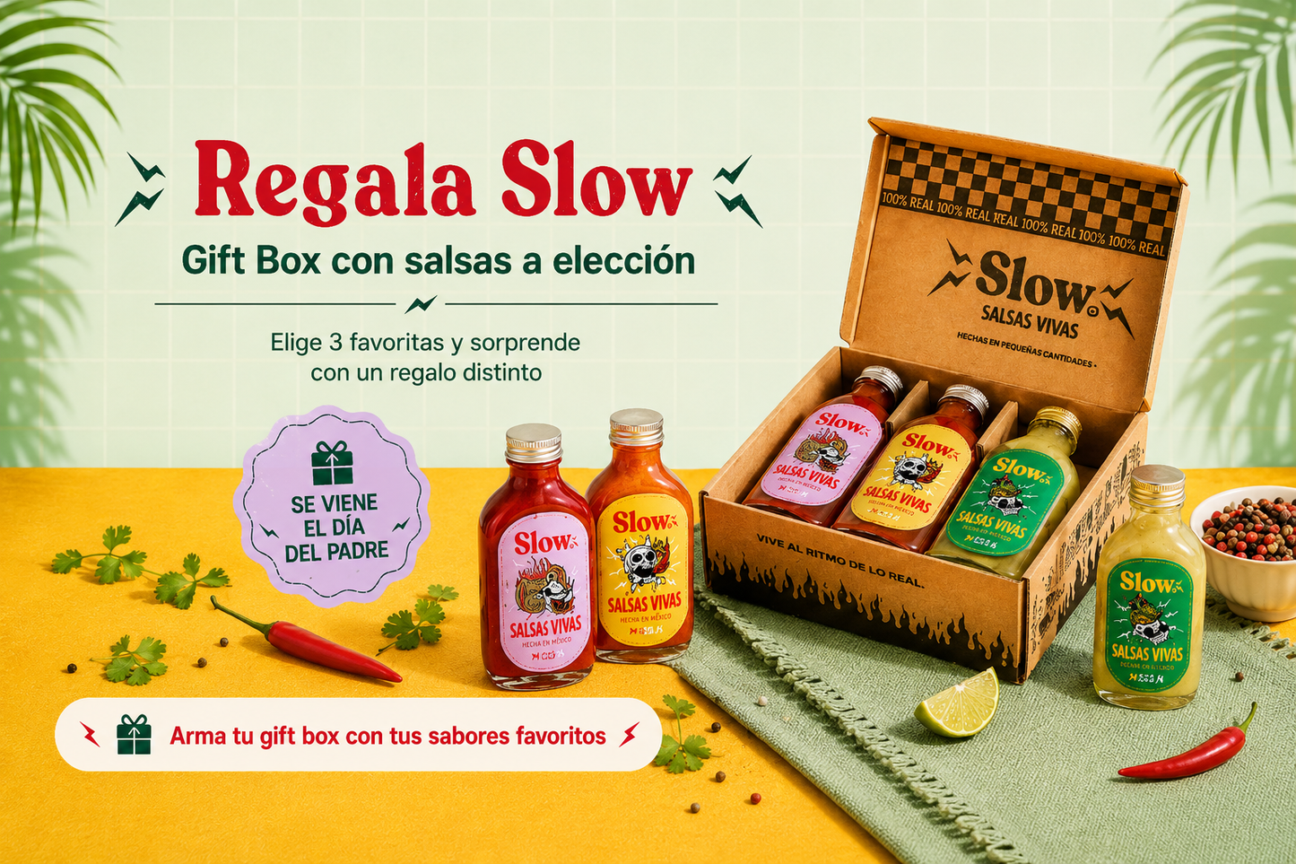 Slow Gift Box | Caja de regalo con 3 salsas fermentadas artesanales