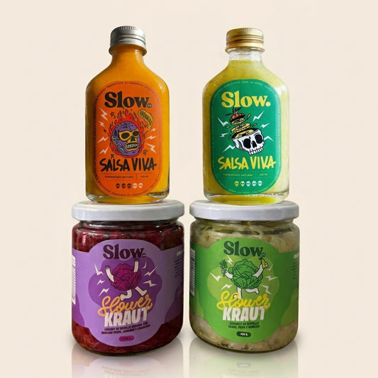 Dosis de Probióticos | Pack 2 Chucruts + 2 Salsas (Piña/Habanero)