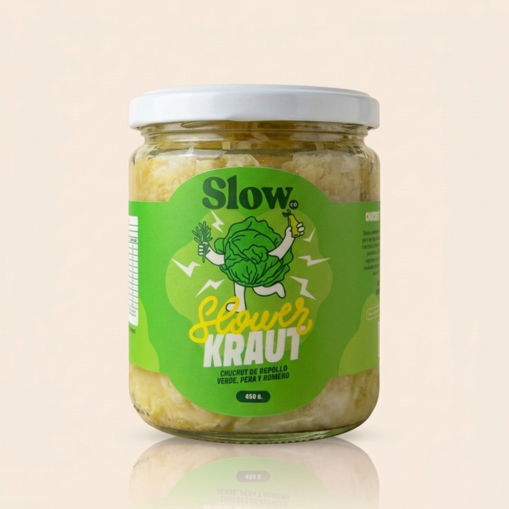 Chucrut de repollo verde con pera y romero Slow Company