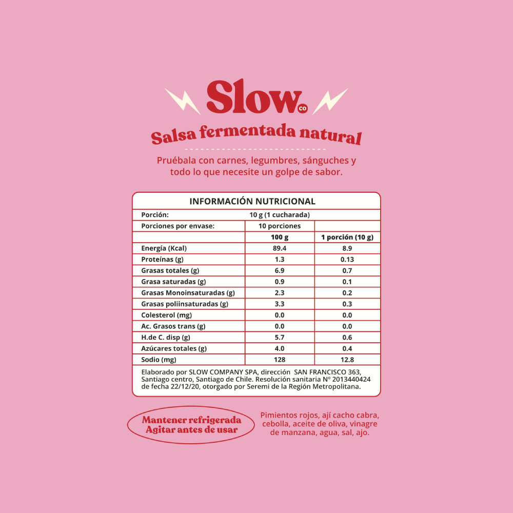 Detalle salsa fermentada de cacho de cabra - sin conservantes