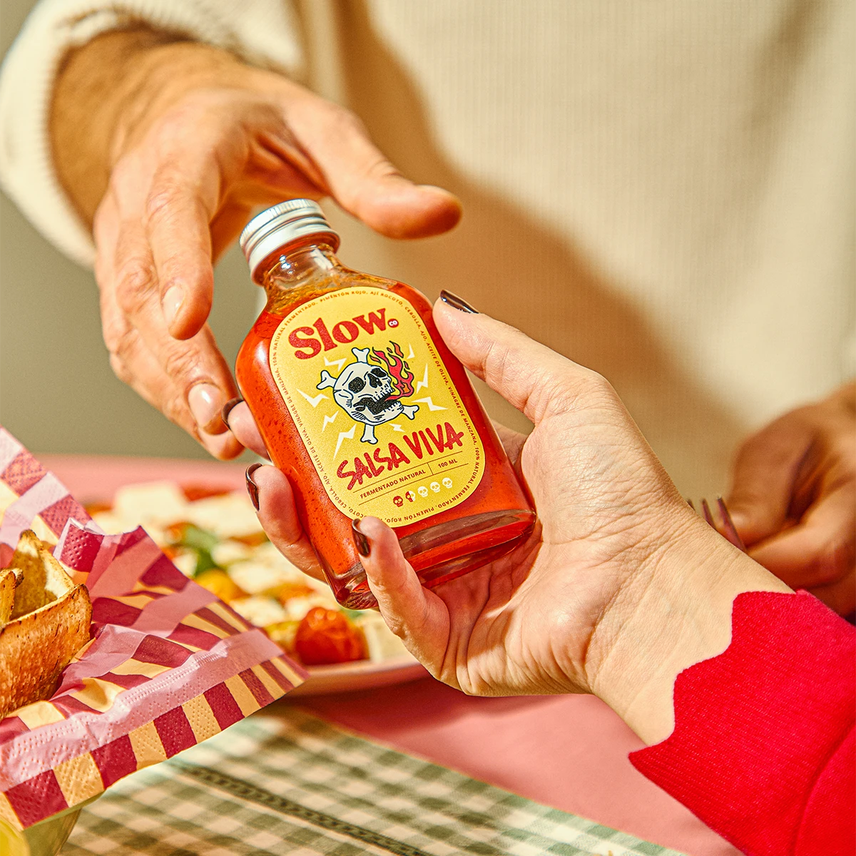 Salsa viva fermentada con rocoto peruano - probióticos naturales