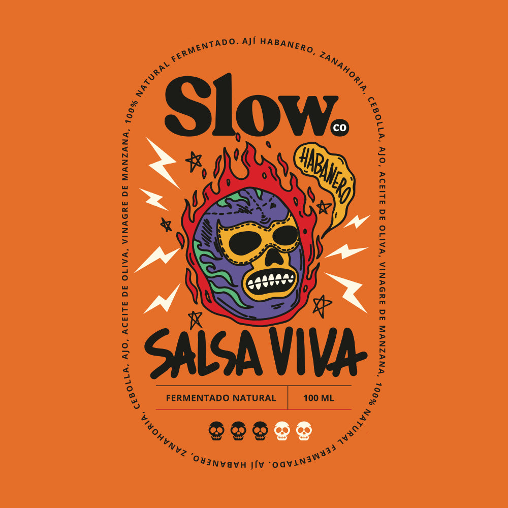 Salsa viva de habanero y zanahoria artesanal - sin conservantes