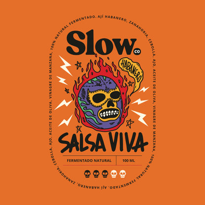 Salsa viva de habanero y zanahoria artesanal - sin conservantes